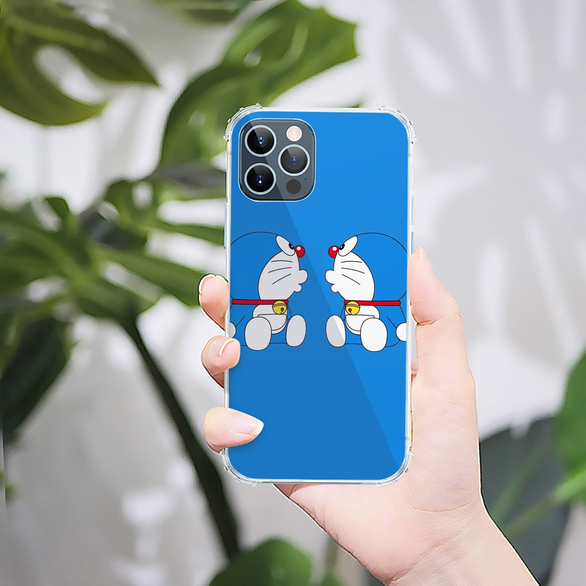 （画像用） ドラえもん Doraemon 【iPhone 12シリーズ対応】透明スマホケース（クリアソフトケース）